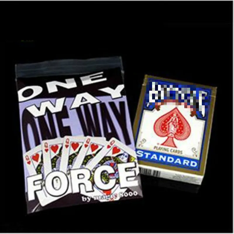 

One Way Forcing Deck Choose Your Force Card Magic Tricks Magic Props Magic Toys Red Or Blue Color Original Quality Prediction