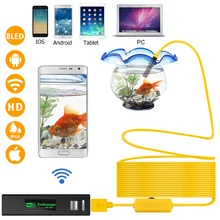 1200P Беспроводная Инспекционная камера 2,0 МП HD бороскоп камера водонепроницаемая трубчатая камера-Змея с 8 светодиодный подсветкой для IOS Android PC