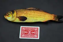 28cm apparaissant poisson tours de Magie scène Magia poisson apparaissant de étui à cartes Magie mentalisme Illusion Gimmick accessoires 2018 FISM(China)