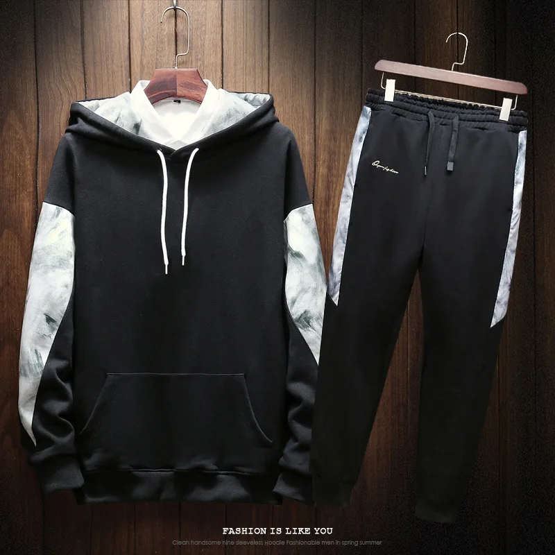 

Set Compilations 2019 Autumn Clothing Japanese-style Hooded Teenager Sports Large Size Leisure Suit Men's P130