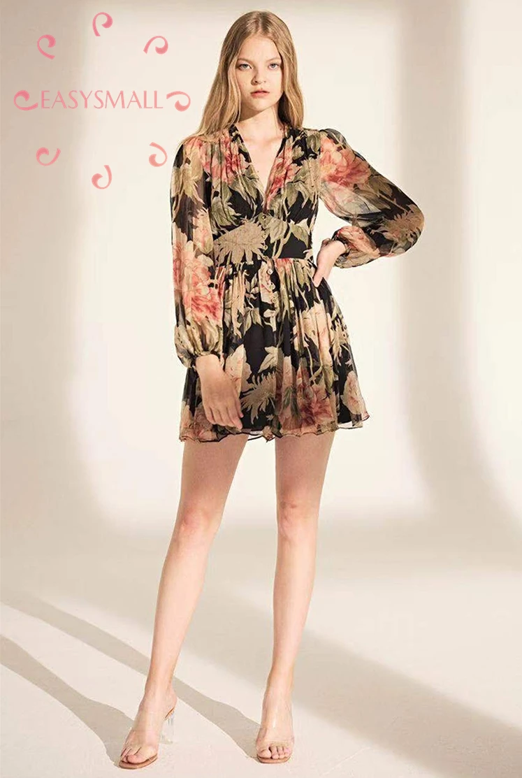 EASYSMALL For love lemons, женское платье, модное, кантри стиль, высокое качество, Vestidos, вечерние, уличная одежда, высокая талия, короткие комбинезоны