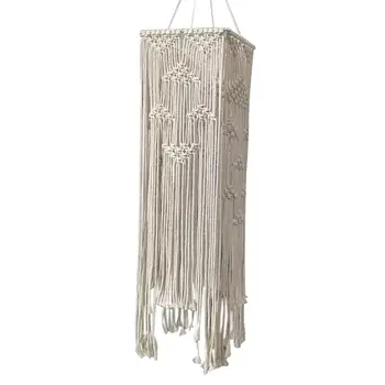 

Hand-knitted Lampshade Hanging Lamp Decoration Wedding Nordic Style Modern Lamp Cover For For Living Room Bedroom Decoration