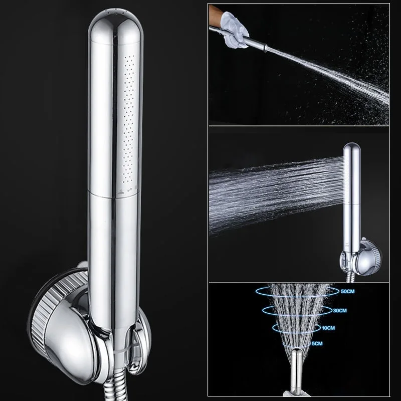 

Chrome Brass Shower Head Portable Handheld Toilet Bidet Sprayer Anal Cleaning Hygienic Douche Water Saving Two Mode Adjustable