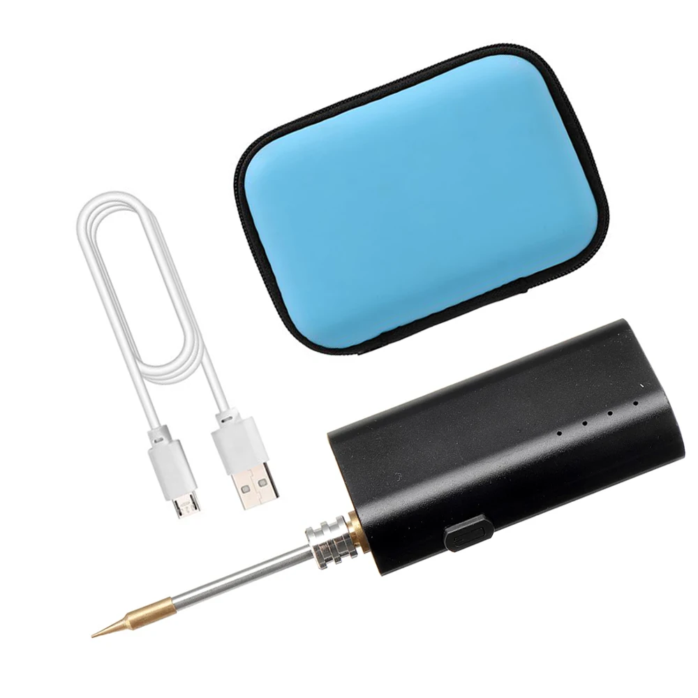 

20W battery-powered soldering iron with USB charging, portable mini wireless charging soldering iron with storage bag