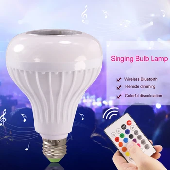 

Easy Apply Music Light Bulb Remote Control Cafe Hotel Color Changing Smart Bar Counter Bluetooth Multipurpose Durable Decorative