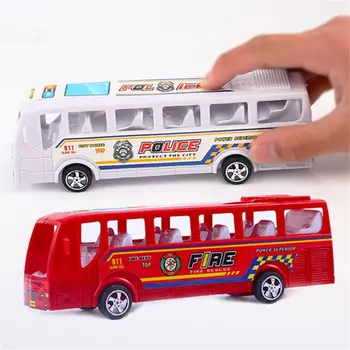 

19cm Pioneer Fire Police Bus Pull Back Inertial Car Kids Baby Toy Gift Diecasts Car Model