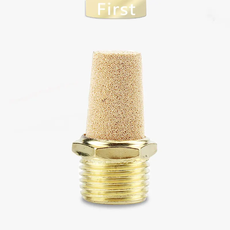 

Brass tire exhaust silencer BSL M5 1/8 "1/4" 3/8 "1/2" noise filter silencers copper connector reducer