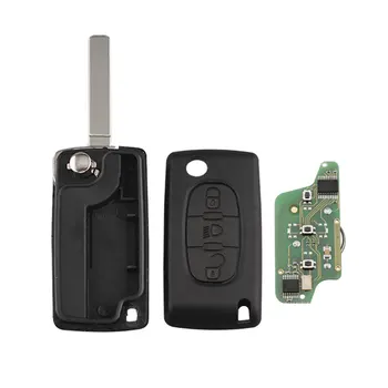 

Car Keys Remote Key Flip 3 Button Middle Button Light Ask 434mhz VA2 PCF7941 Chip for Citroen Peugeot Key CE0523