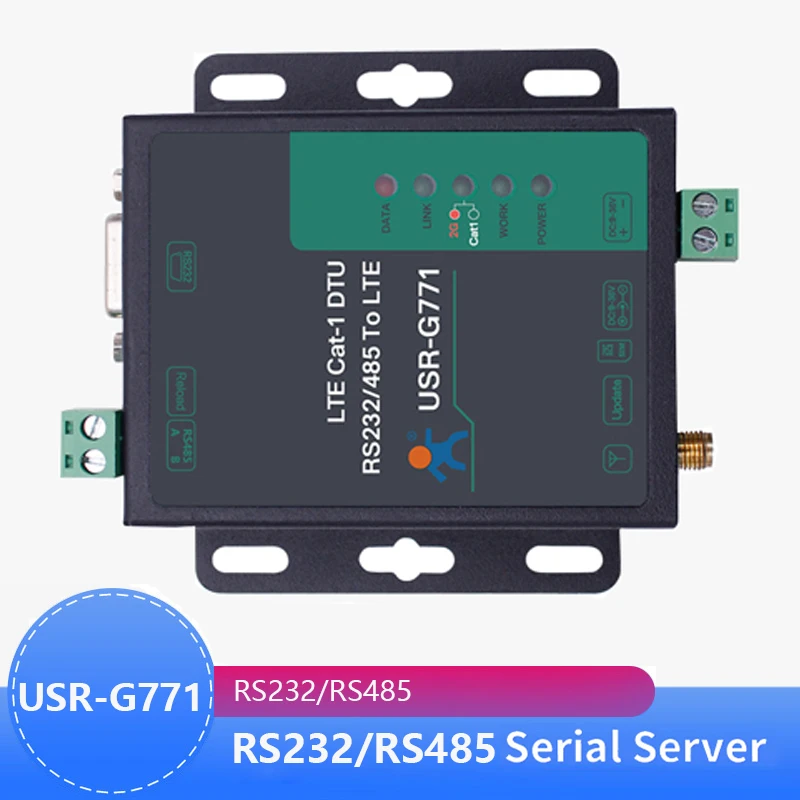 

USR-G771-E LTE CAT 1 сотовый модем с поддержкой LTE и GSM порты TCP, UDP Прозрачная передача RS232 RS485 интерфейсы с SIM-картой