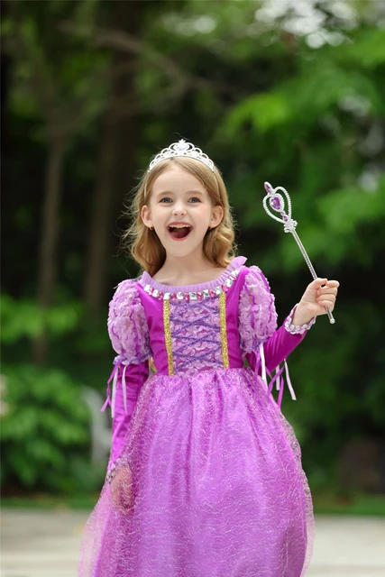 Inverno natal fantasia meninas princesa sofia traje crianças festa de  aniversário rapunzel peruca tule sophia vestidos de bola roupas dos miúdos  - AliExpress