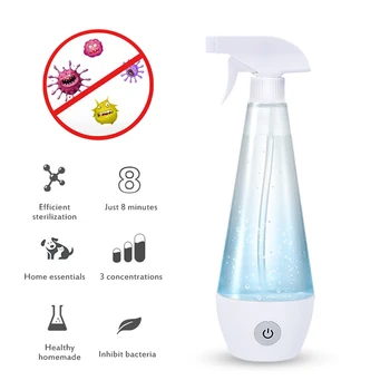 

USB Disinfection Sterilization Water Spray Bottle Portable Sterilizing Hypochlorous Acid Water Making Machine Bottle