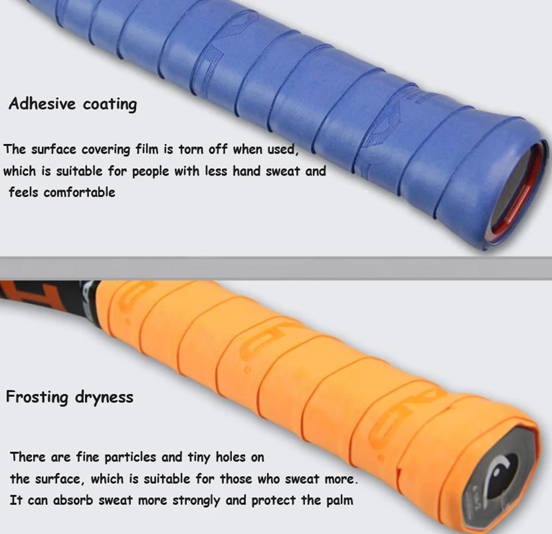 5Pcs Original Head Overgrip Anti Slip Tennis Racket Sweatband Grips Padel Shock Absorption Grip Tape Tennis Training Accessories