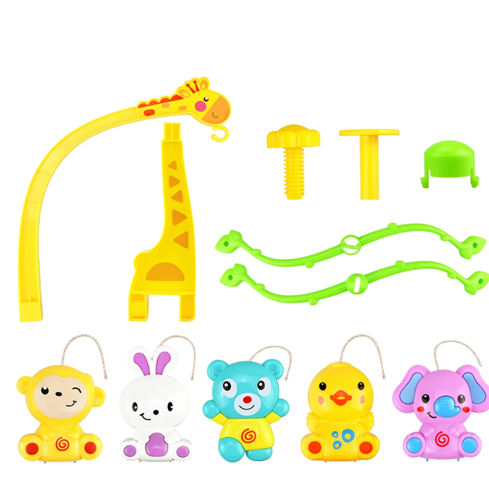 Music mobile bed bell crib animal toy bracket music rotating giraffe box cute music box gift 3