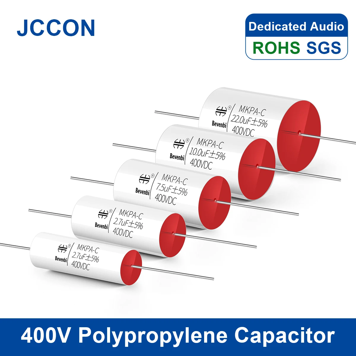 2Pcs MKP Capacitor 400V 0.68UF-20UF Frequency Divider Metallized Polypropylene Film HIFI Audio Fever Capacitor MKPA-C Series