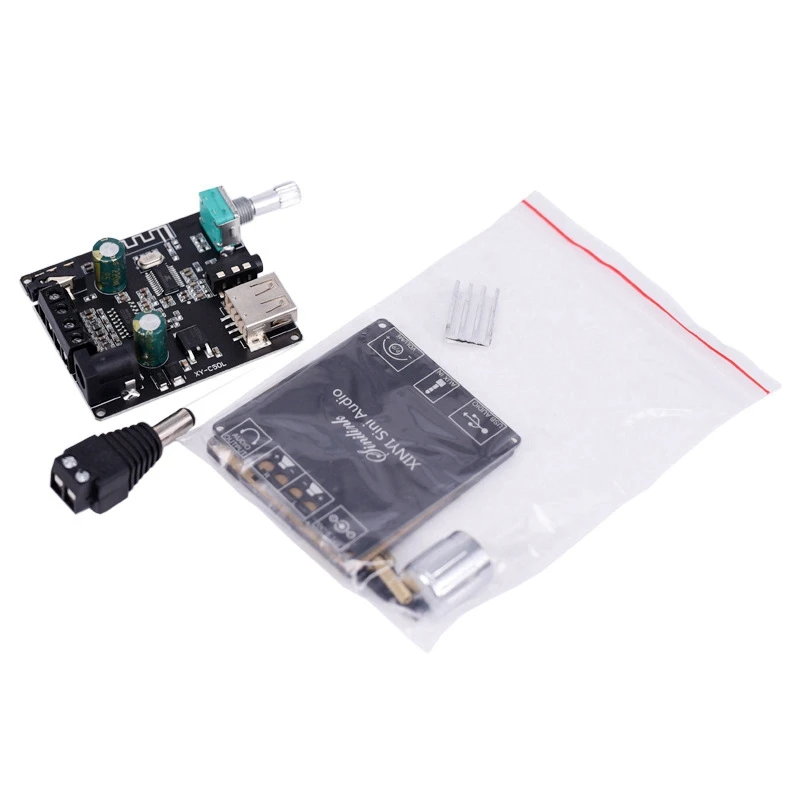 Audio Amplifier Board audio amplifier board YX-C50L Bluetooth 5.0 Subwoofer Amplifier Board High Power Audio Stereo Amplifier Board 2X50W Bass AMP