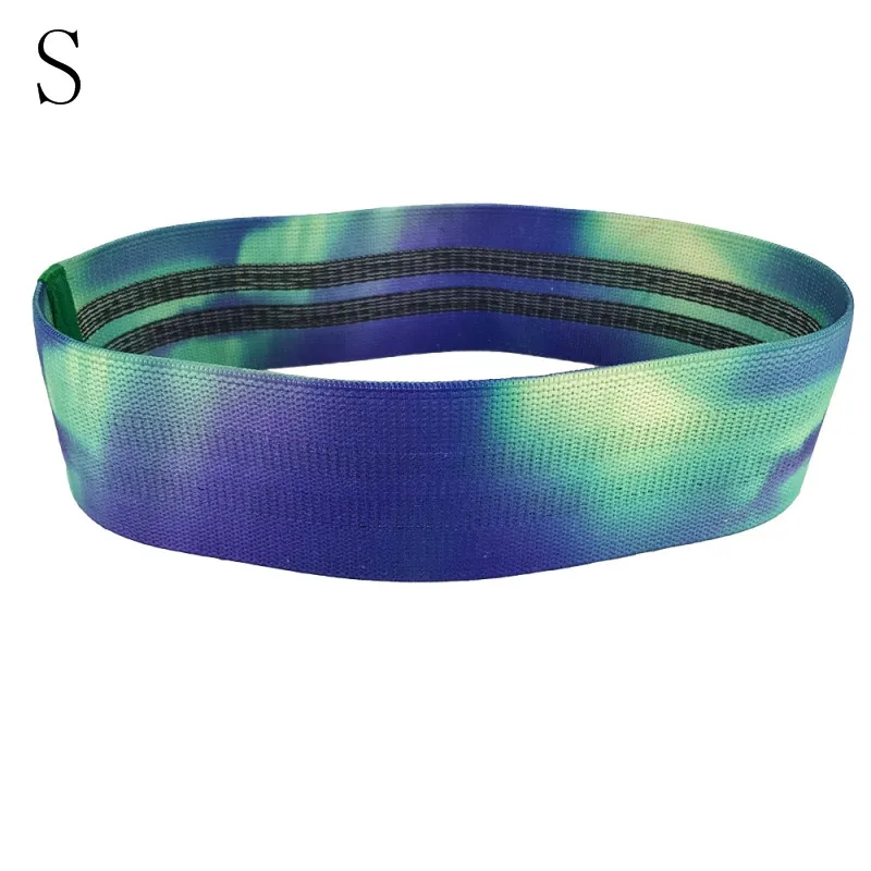Blue green-S Пояса для йоги лента-трофей бедра кольцевая петля сопротивление группа тренировка, упражнение для ног бедра прикладом полосы не скользящая повязка - Цвет: Blue green-S