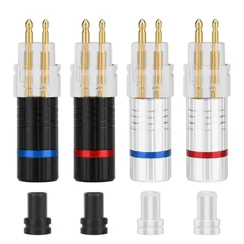

Good quality 2Pcs Earphone Cable Pin Plug Connector For HD650 HD600 HD580 HD25 Cable Earphone Accessories
