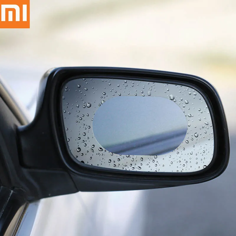 Оригинальная Xiaomi Mijia Guildford Автомобильная зеркальная защитная пленка заднего вида непромокаемая анти-Туманная Защитная мембрана Водонепроницаемая палка - Цвет: oval