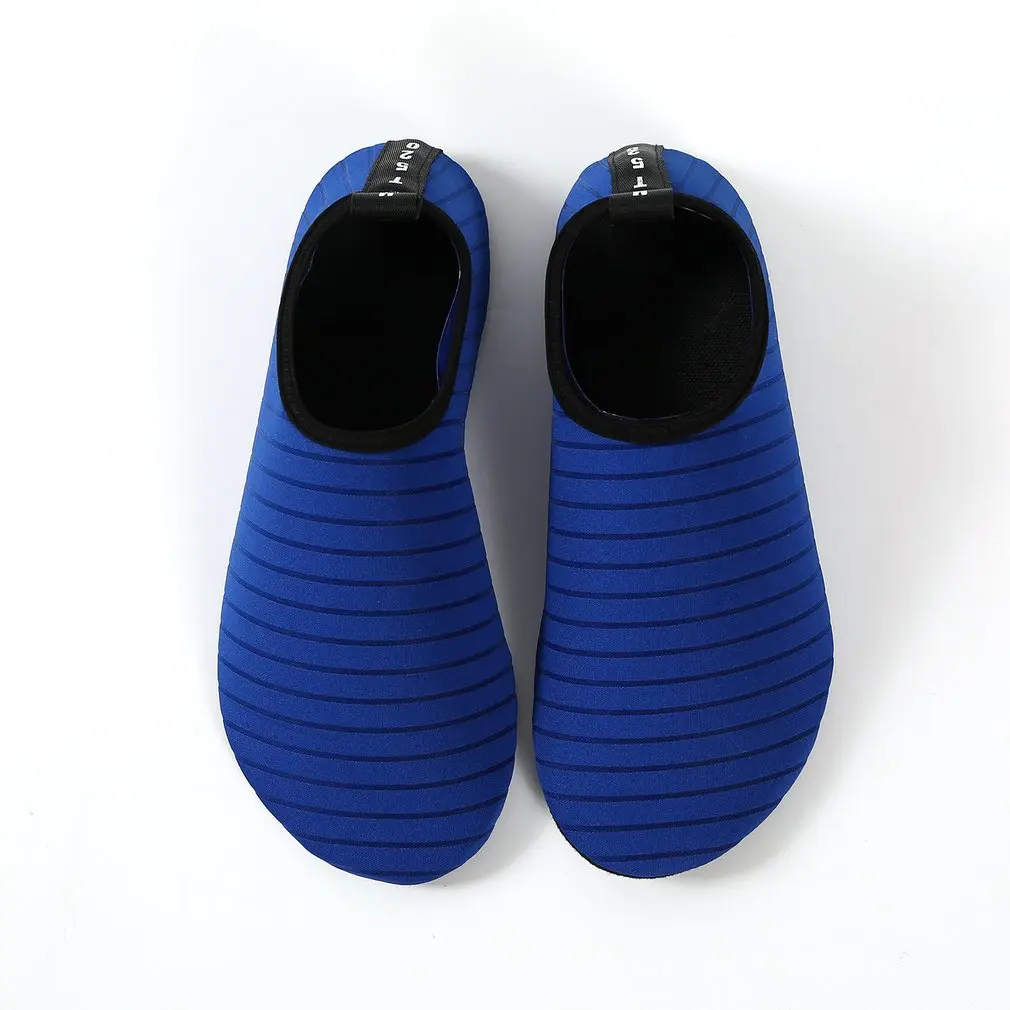 

Simple Stripe Slip-resistant Fitness Shoes Quick-dry Lightweight Swim Beach Pool Diving Snorkeling Surf Shoes for Men