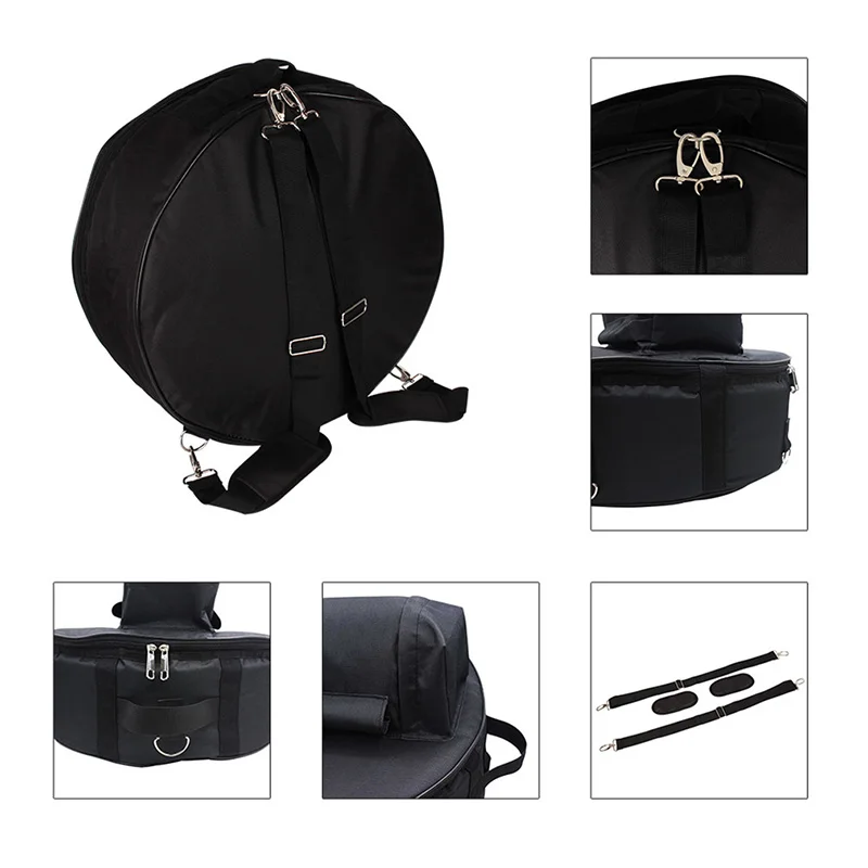 Сумка для барабана, чехол для рюкзака с плечевым ремнем, наружные карманы, сумка для барабана, Аксессуары для инструментов