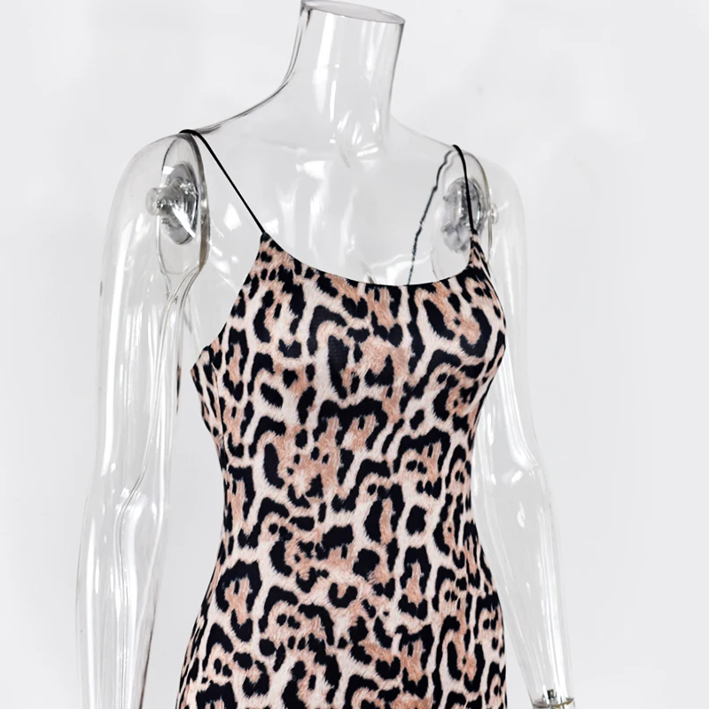 NewAsia Garden длинное летнее платье леопардовое женское Винтажное с животным принтом вечерние Макси платье повседневное элегантное пляжное платье