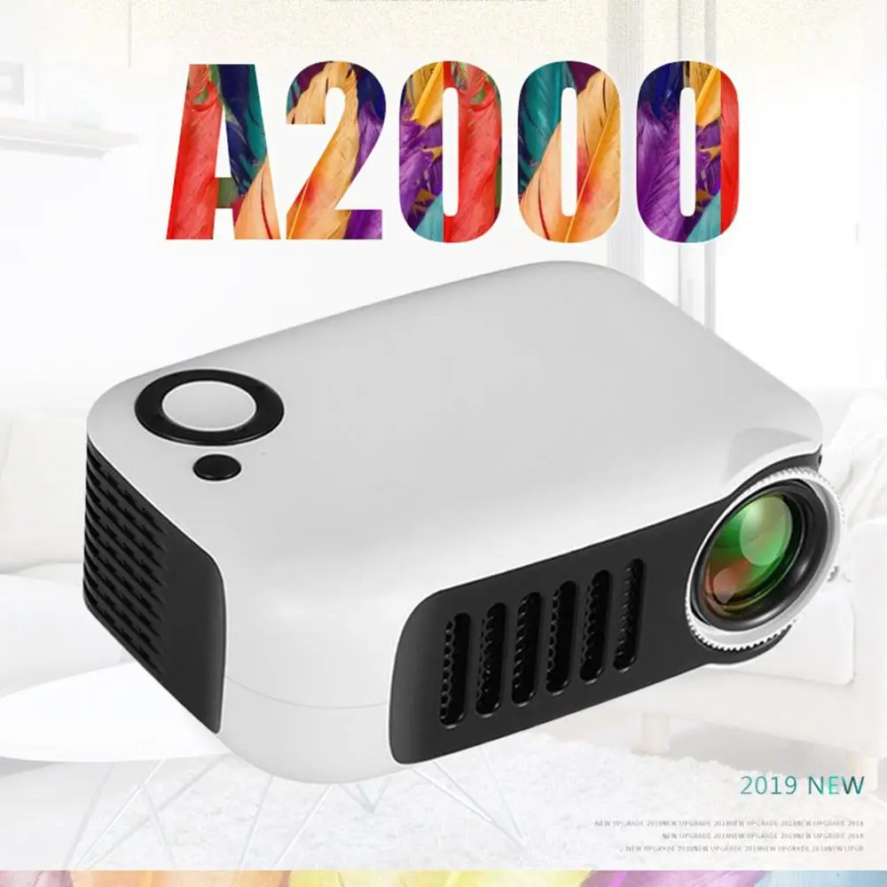 A2000 бытовой мини светодиодный проектор развлекательная поддержка 720P Hd проектор портативный мини-проектор
