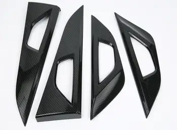 

For SUBARU XV 2018 4 PCS Brand New Carbon Fiber ABS Chrome Car Inside Door Handles Cover Trims Car Styling Auto Accessories