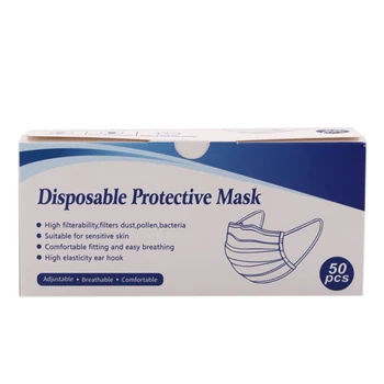 

20Pcs Disposable Mask Box 50Pcs Color Box English Box,Printed in English