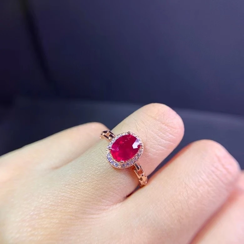 ruby stone ring 8.25 Ratti 8.00 carat Ruby (Manik/Manikya/Maneek) Gemstone  Panchdhatu GOLD Plated Ring