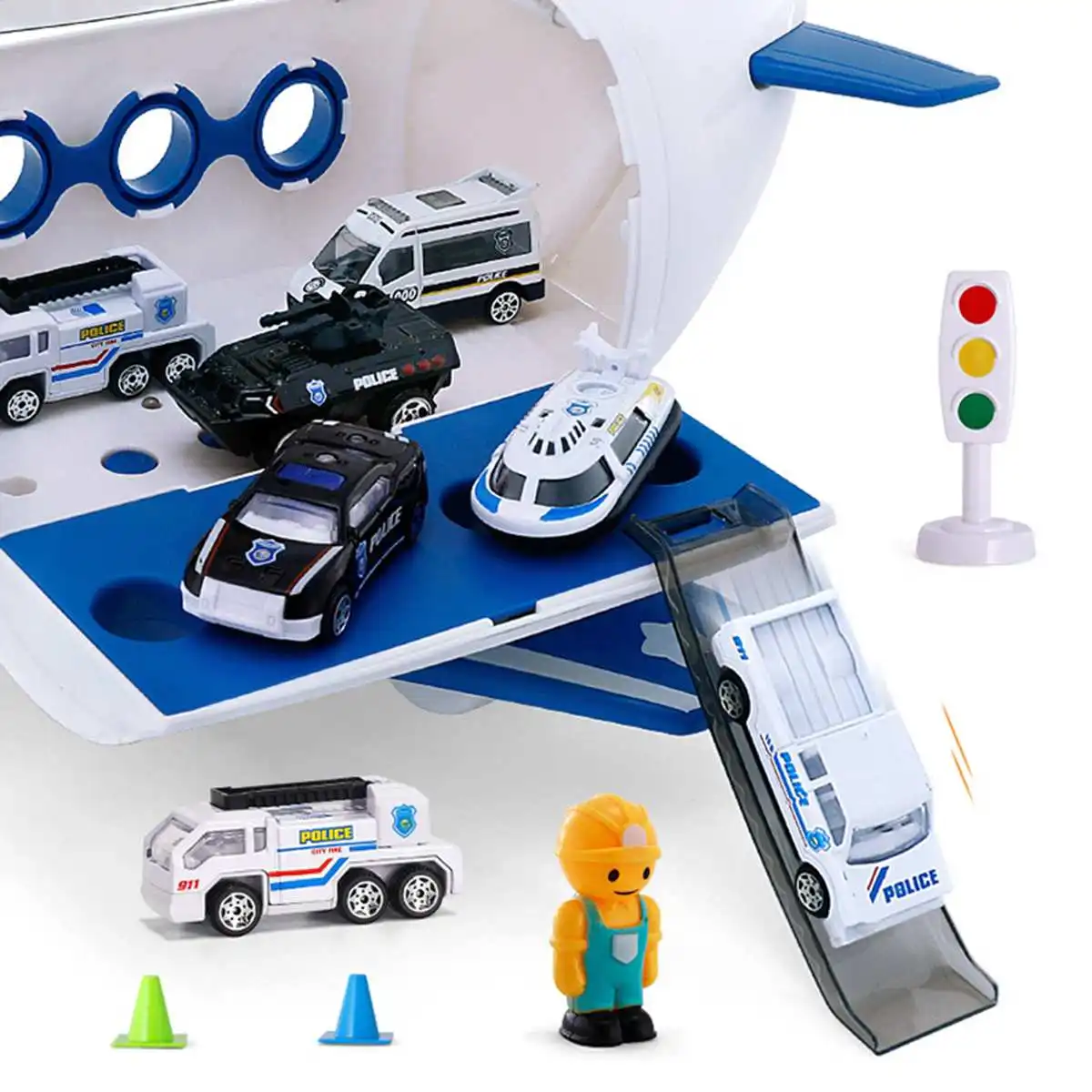 

Hot Kids Big Toys Simulation Track Inertia Airplane Music Stroy Light Plane Diecasts Toy Vehicles Passenger Plane Car Boys Toys