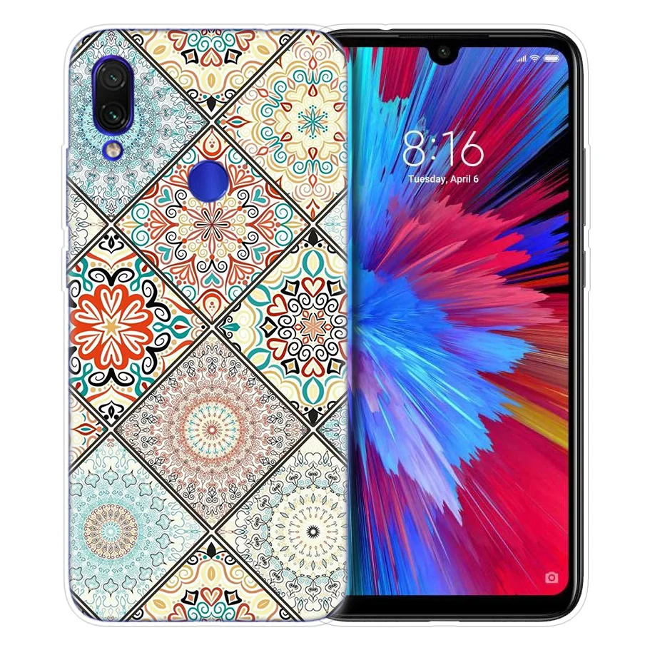 Чехол с цветами и мандалой для Xiaomi Redmi Note 8T 8 7 9S K20 K30 Pro 7A Mi CC9 10 9T 9 A3 Lite F2 X2 чехол