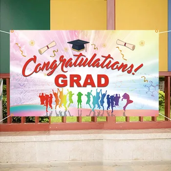 

2020 Graduation banner shooting background wall Graduation Party Banner Selfie Backdrop Hang on door porch balcony living room
