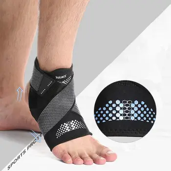 

1PC Ankle Brace Adjustable Ankle Support And Compression For Sprained Ankle Stabilizer Running Volleyball Sports For Men Health