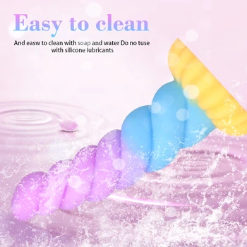 Colorful Anal Sex Toys Monster Dildo Massage Goods For Adults Masturbators Fake Penis For Female Male No Vibrator Anal Dildos 6