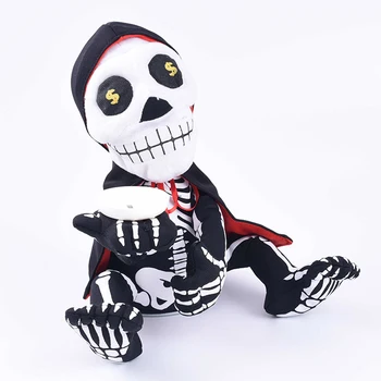 

Halloween Creative Dolls KTV Bar Haunted House Props Tricky Induction Light Electric Begging Ghost Piggy Bank Ornaments