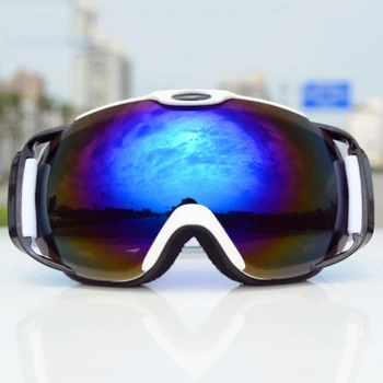 

New Men Women Skiing Eyewear Snow Goggles Double-layer Anti-fog Ski Glasses Spherical Lens Snowmobile Eyewear Sport Glasses WW85