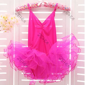 

2020 Cute Girl Baby Dance Dress Solid Color Sleeveless 3-12 Years old Sweet Baby Clothes Dress Ballet Dress