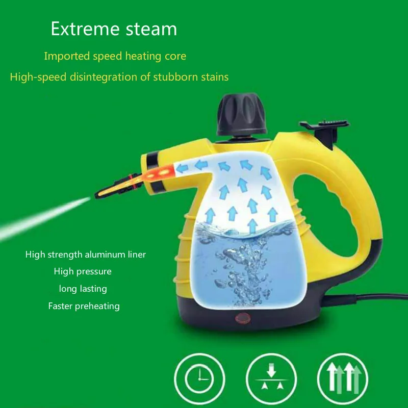 Пароочиститель вытяжка для очистки высокотемпературный спрей-стерилизатор стиральная машина для автомобиля бытовой многофункциональный ручной очиститель