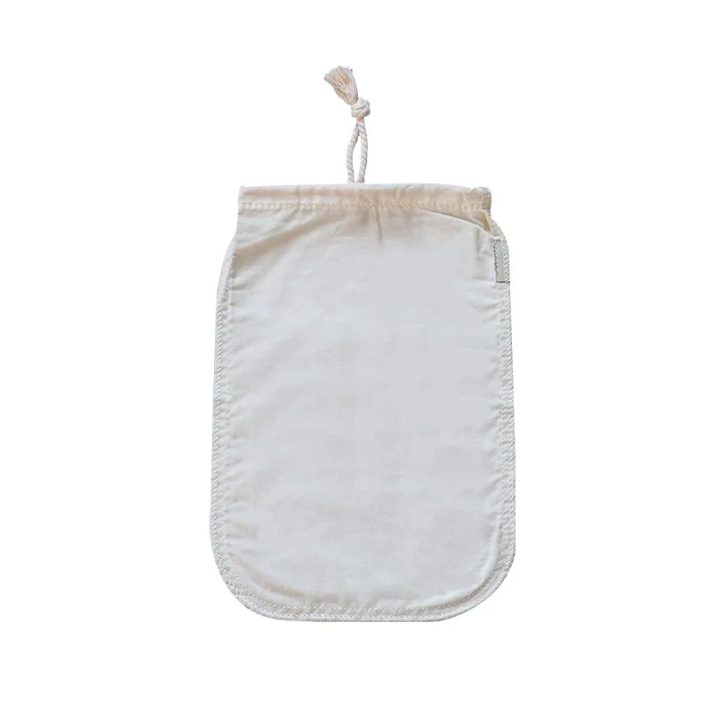 Reusable Kitchen Food Filter Bags Nut Almond Soy Milk Tea Coffee