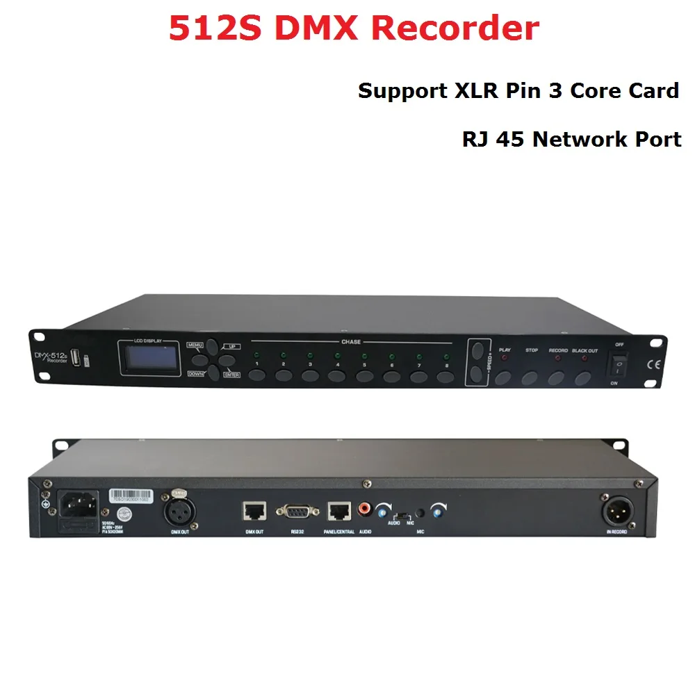 512 каналов DMX рекордер DMX512 контроллер легкая консоль для сцены диджейский
