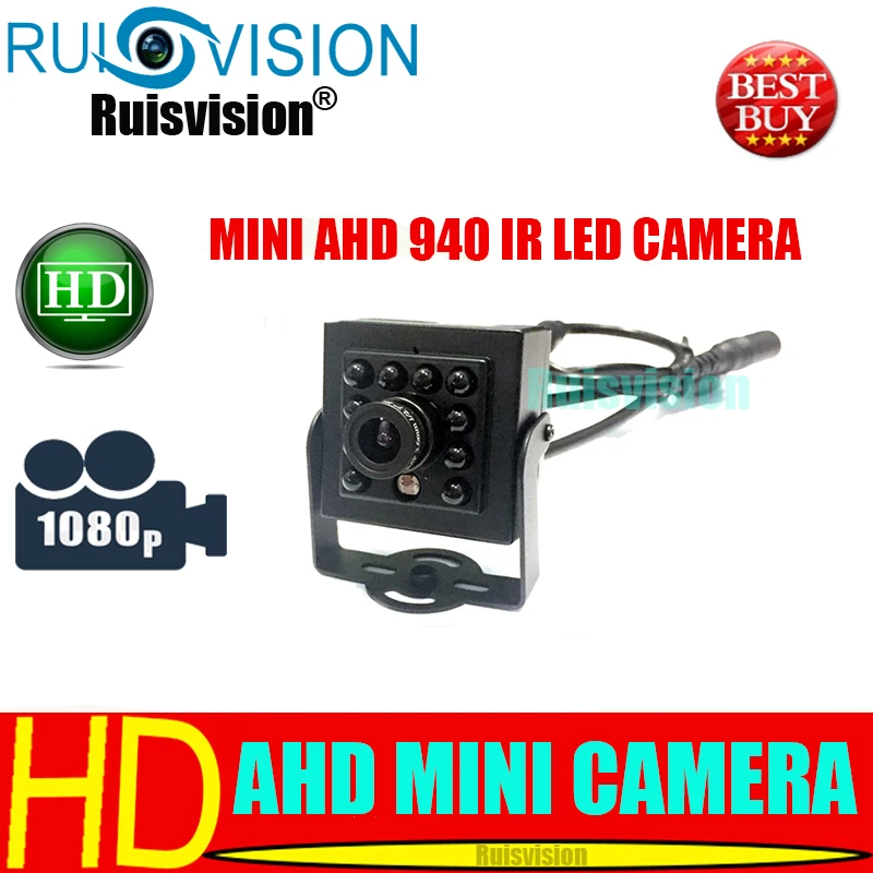 HD MINI AHD720P/1080 P ночное видение 940NM ИК-светодиодный Камера видеонаблюдения для домашнего видеонаблюдения видео cam AHD cctv камера Бесплатная