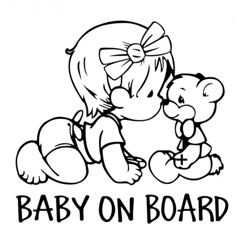 Автомобильная наклейка BABY ON BOARD 14*15 см | Автомобили и мотоциклы