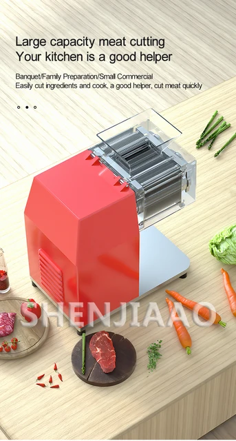 Maquina Cortar Carne Commercial High-Power Stainless Steel Shredder  Automatic Electric Small Desktop Slicing And Shredding