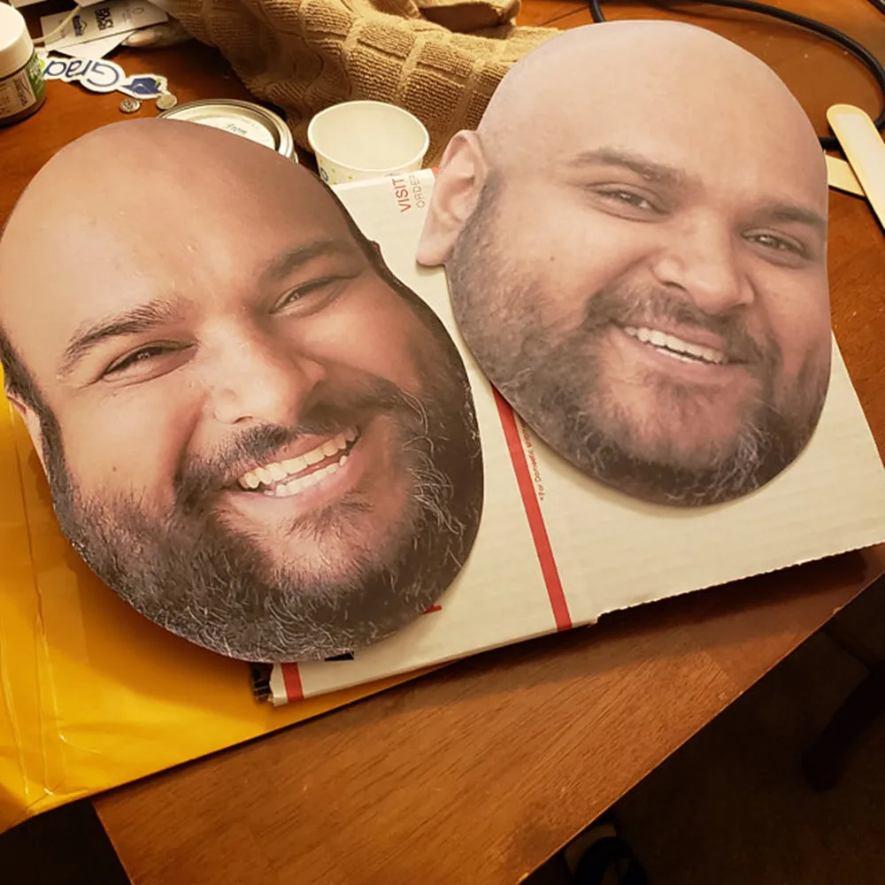 На заказ лицо вырезанное на палочке/Photo Booth Prop/большой Fathead-сладкий 16-свадьба-детский душ-Мини-голова-день рождения