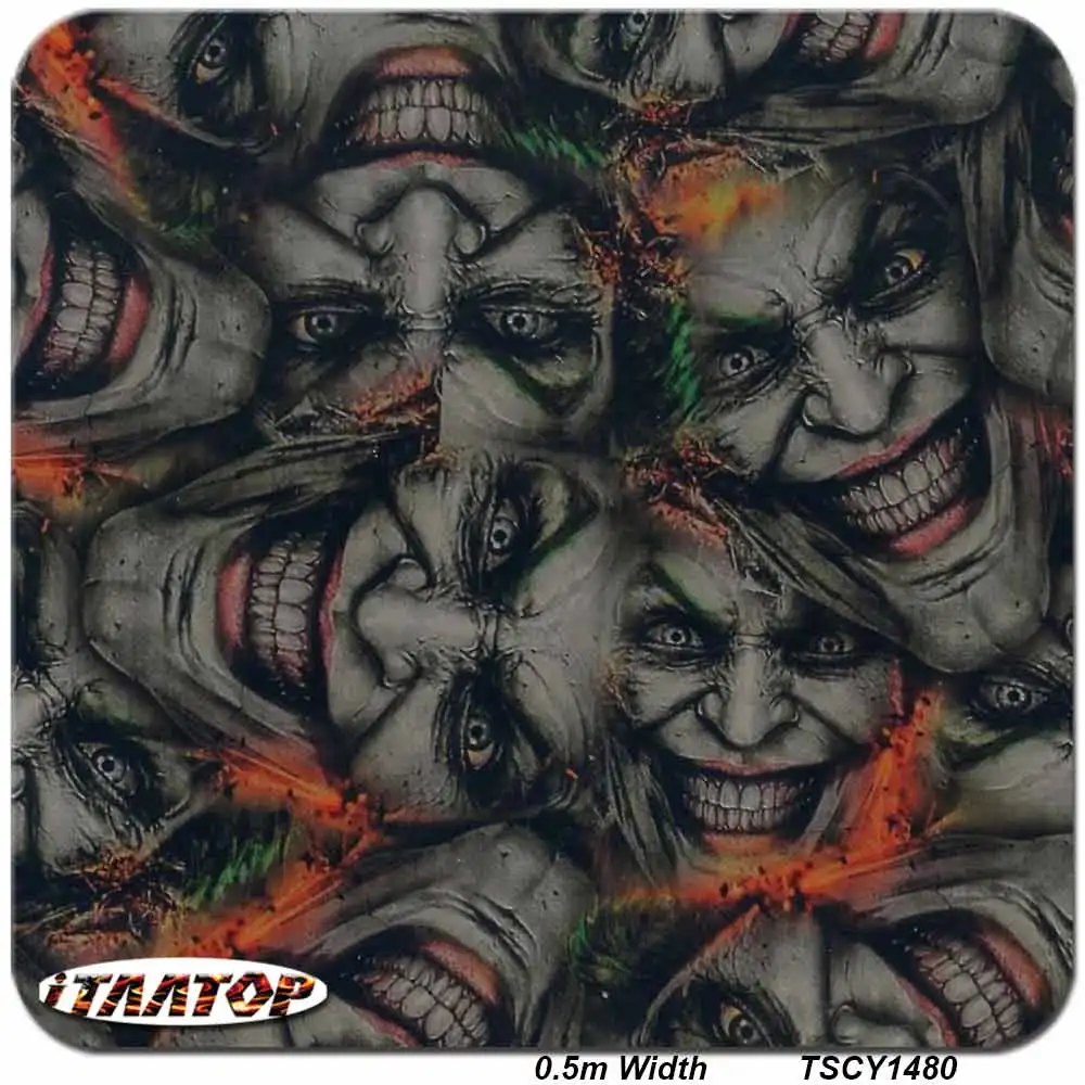 iTAATOP Rainbow Carbon TSTK9601-1 0.5M * 2/10/20M Hydrographic Film
