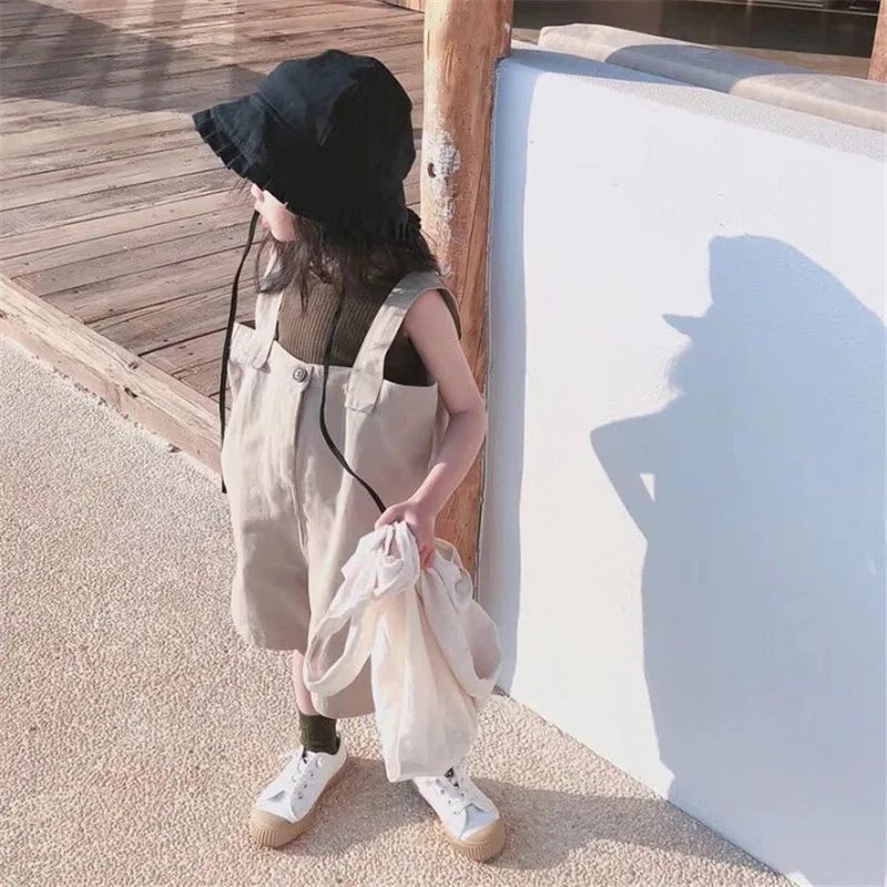 

Girls Korean sleeveless vests and summer wear new children's clothing