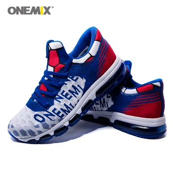

ONEMIX Men's Running Shoes Athletic Outdoor Air Cushion Mesh Breathable male Sport Shoes Outdoor Training walking Sneakers