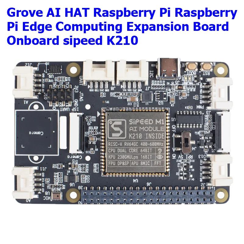 Raspberry Pi 4B Pi 3B роща AI HAT Raspberry Pi Edge Computing Плата расширения бортовой sipeed K210 робот AI