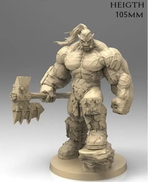 Набор для сборки фигурок из смолы ORC Warrior (без основания) 105 мм | Игрушки и хобби