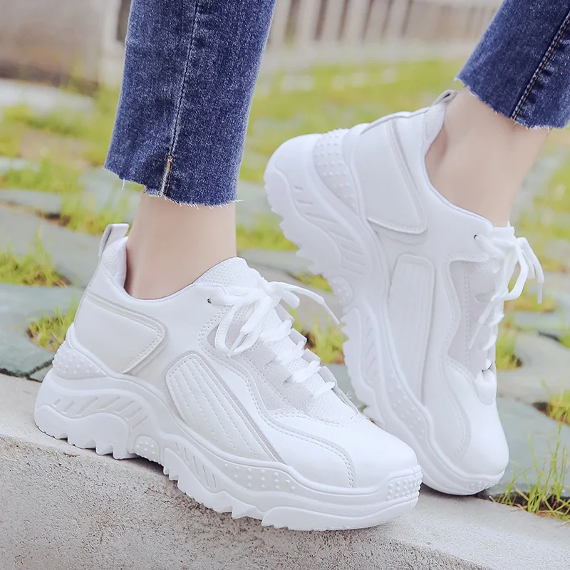 

Sneakers Chunky Women Platform Spring Shoes Woman Casual Footwear Female Pink Sneaker Dames Dad Shoes Trainers Basket Femme